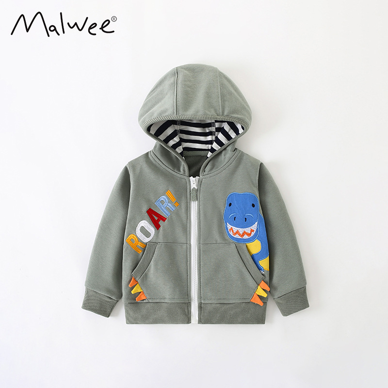 malwee poiste kampsunmantel sügis-talv uus Euroopa ja Ameerika ülikond kapuutsiga lukuga särk nägus väikese poisi topp