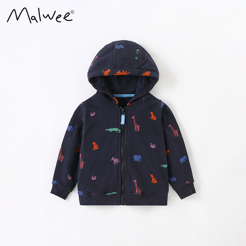 malwee poiste kampsunmantel sügis-talv uus Euroopa ja Ameerika ülikond kapuutsiga lukuga särk nägus väikese poisi topp