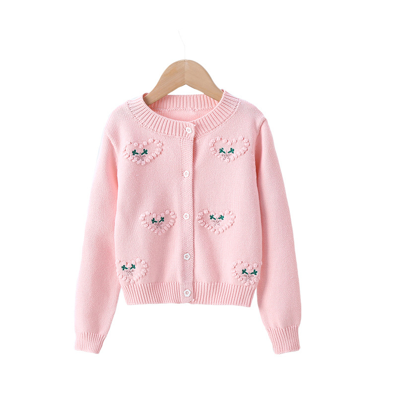 Djevojački pamučni jednostavni džemper za proljeće 2022., novi djevojački kardigan Joker, kaput, generacija kose