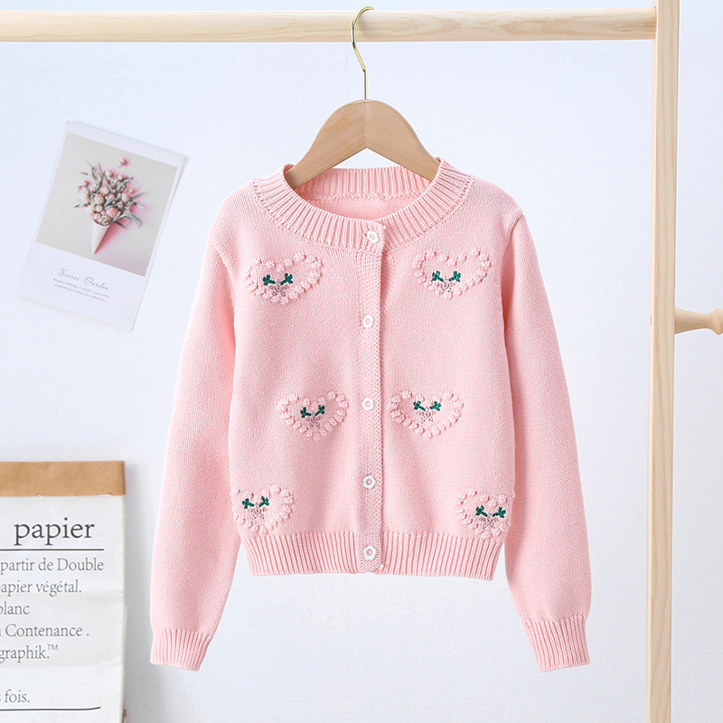 Djevojački pamučni jednostavni džemper za proljeće 2022., novi djevojački kardigan Joker, kaput, generacija kose