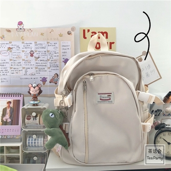 Tea Party Jaapani Harajuku Retro tööriiete õpilase seljakott meeste ja naiste vastupidav ülikoolilinnaku koolikott laiendatud reisikott