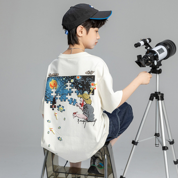 Letné tričko s krátkym rukávom Qisi Bear-Bf045