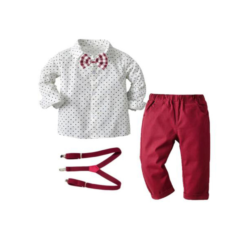 Prekogranično odijelo za dječake, europsko i američko proljeće i jesen, nove hlače dugih rukava, haljina, tvornica veleprodaje, dječja odjeća, dostava u jednom komadu