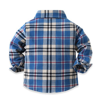 Laste pikkade varrukatega särk, poisi 2022. aasta kevadine puuvillane ruuduline pluus, laste stiilne Korea stiilis särk