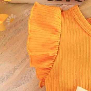 Φόρεμα Cross Border Exclusive-Summer για μωρά κορίτσια με ντοπαμίνη και μέλισσα, μοντέρνο φόρεμα με στάμπα για μωρά κορίτσια