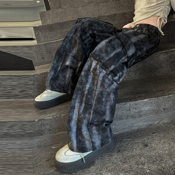 Παιδικό παντελόνι cargo για κορίτσια 2025, μοντέρνο, κουλ, tie-dye παντελόνι, φαρδύ παντελόνι σε κορεατικό στιλ, παιδικό παντελόνι Street, με φαρδιά μπατζάκια