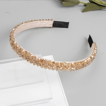 temu tarpvalstybinis sprogstamasis krištolas dviejų eilių keturių eilių krištolinis galvos juosta moteriška nuotakos galvos apdangalas Pietų Korėja paprasta šviežia galvos juosta