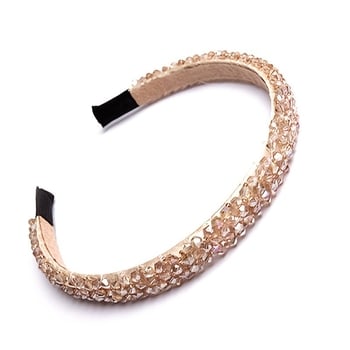 temu tarpvalstybinis sprogstamasis krištolas dviejų eilių keturių eilių krištolinis galvos juosta moteriška nuotakos galvos apdangalas Pietų Korėja paprasta šviežia galvos juosta