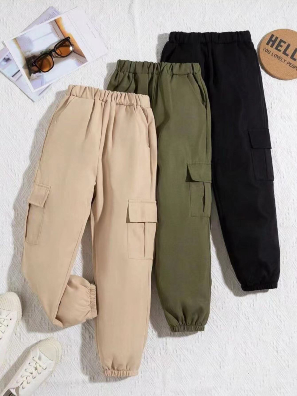 Mergaičių kombinezonai, nauji vaikiški trijų dalių kombinuoti kelnės, vidutinės klasės vaikiškos sportinės kelnės, vasarinės, nuo uodų apsaugotos laisvalaikio kelnės