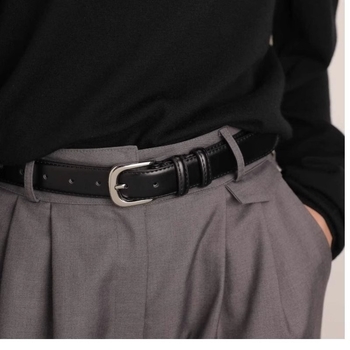 Нов дамски колан, корейски, прост, универсален, с катарама, ежедневен, с дънки, декоративен колан за панталони, студентска тенденция