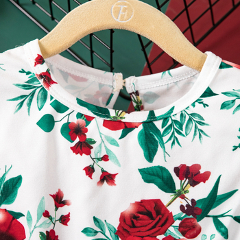 Αποκλειστική διασυνοριακή προμήθεια νέων κοριτσιών για το φθινόπωρο και τον χειμώνα του 2025, φόρεμα με μακριά μανίκια και στάμπα με στρογγυλή λαιμόκοψη, χριστουγεννιάτικο φόρεμα για πάρτι