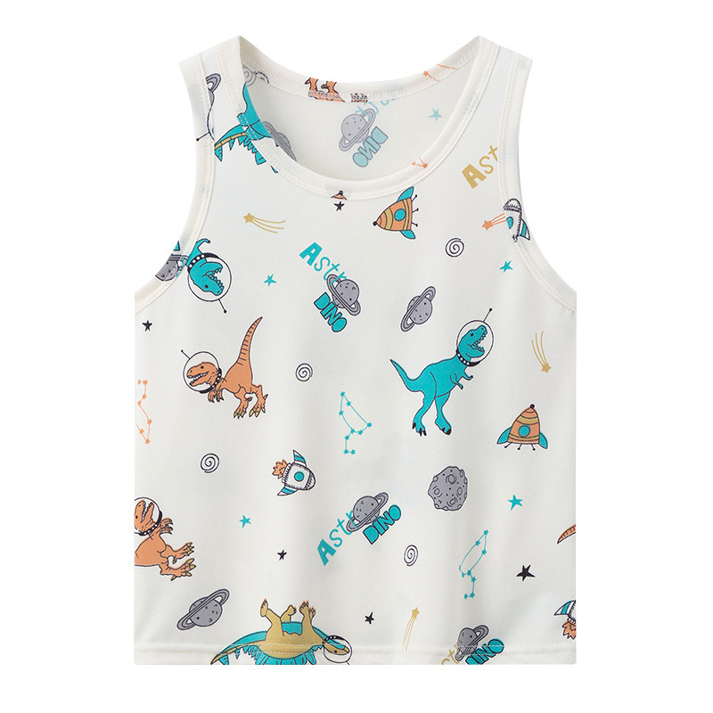 Prekogranični platformski ljetni dječji prsluk od 4 dijela, tanki udobni ležeran prsluk bez rukava za dječake i djevojčice