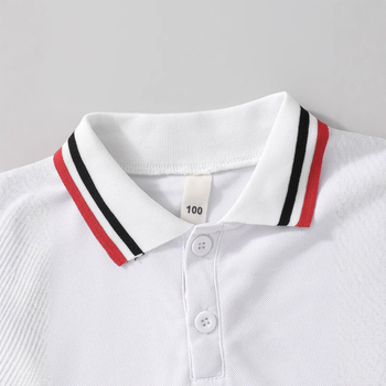 Директни доставки от фабриката през граница, налични на склад поло тениски с къс ръкав за момчета, нови летни и есенни модели, топове с яка за момчета за по-големи деца