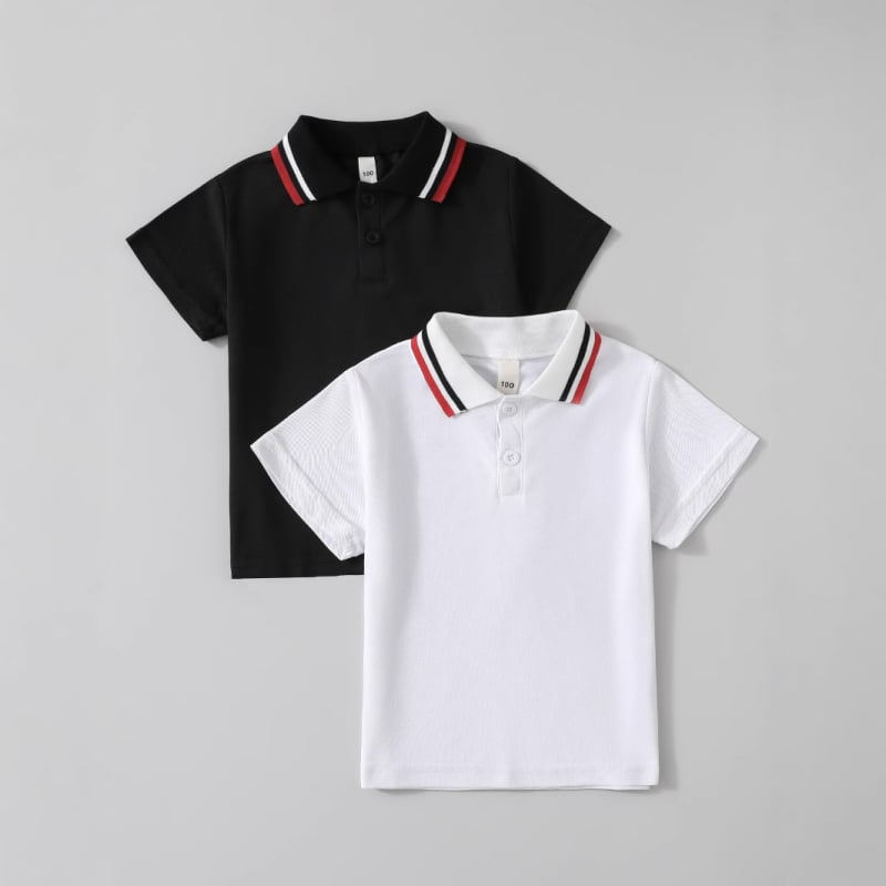 Tricouri polo cu mânecă scurtă pentru băieți, furnizate direct din fabrică, în stoc transfrontalier, modele noi de vară și toamnă, bluze cu guler pentru băieți pentru copii mai mari