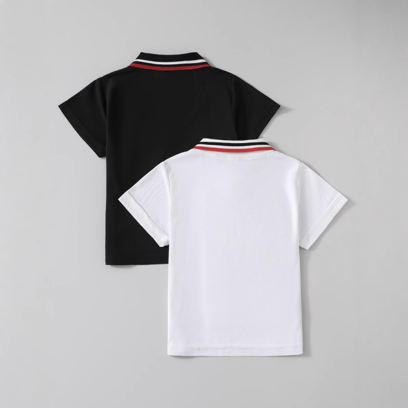 Директни доставки от фабриката през граница, налични на склад поло тениски с къс ръкав за момчета, нови летни и есенни модели, топове с яка за момчета за по-големи деца