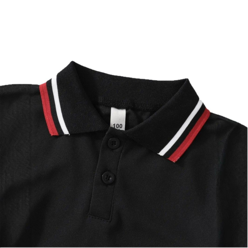 Директни доставки от фабриката през граница, налични на склад поло тениски с къс ръкав за момчета, нови летни и есенни модели, топове с яка за момчета за по-големи деца