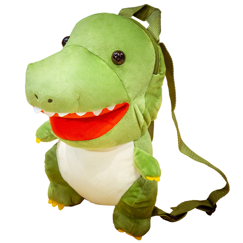 Tyrannosaurus Triceratops Dinosaurus Plush mänguasja seljakott Imikute ja laste seljakott Piiriülene otsetarne püüdmismasin Nukk
