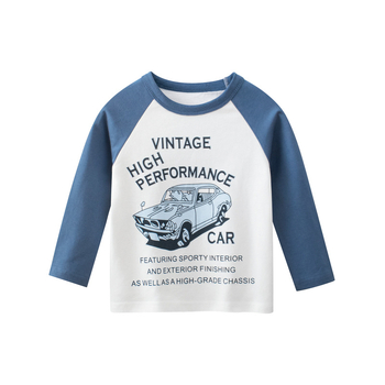 27Kids Jesenné detské oblečenie Nové veľkoobchodné detské kórejské tričko s dlhým rukávom, spodná bielizeň, detské oblečenie, jednodielne, cezhraničné