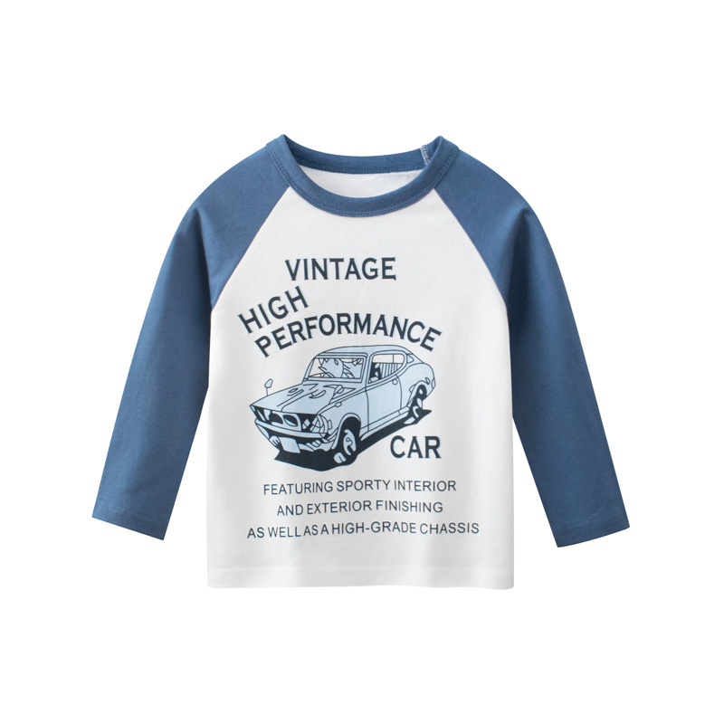 27Kids Jesenné detské oblečenie Nové veľkoobchodné detské kórejské tričko s dlhým rukávom, spodná bielizeň, detské oblečenie, jednodielne, cezhraničné