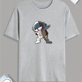 Pánske ležérne tričko s potlačou Astronauta vo víťaznej póze