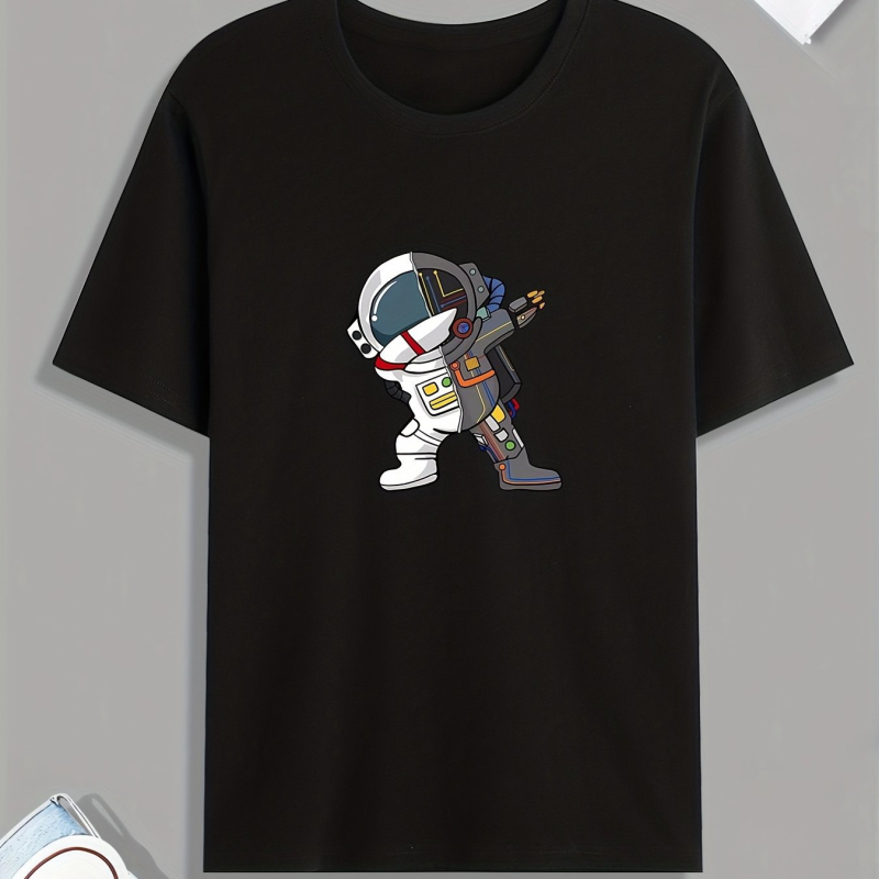 Pánske ležérne tričko s potlačou Astronauta vo víťaznej póze