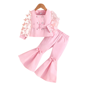 2024 Νέα Μόδα Κοριτσιών με Μανίκια και Πλέγμα, Φανελάκια, Μοντέρνο, Διασυνοριακό, Ειδικό για Κοστούμι