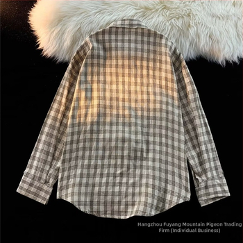 Есенно-зимна риза с дълъг ръкав в японски стил в Хонконг, мъжка, модерна, широка, универсална риза, тийнейджърска, модерна марка, ежедневно яке