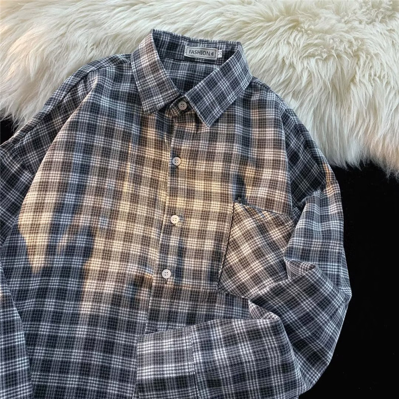 Jesenska i zimska košulja dugih rukava u japanskom stilu u Hong Kongu, muška, moderna, široka, višenamjenska košulja, tinejdžerska, moderna marka, ležerna jakna