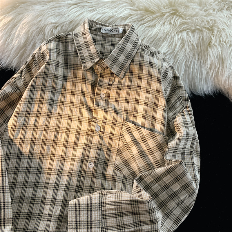 Jesenska i zimska košulja dugih rukava u japanskom stilu u Hong Kongu, muška, moderna, široka, višenamjenska košulja, tinejdžerska, moderna marka, ležerna jakna