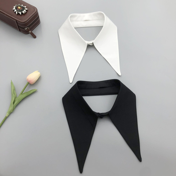 Naujas interneto garsenybių karšto pardavimo vienos apykaklės moteriški drabužiai, visų rungtynių mados tendencija, didelė atsarginė priekinė atvira paprasto stiliaus netikra apykaklė