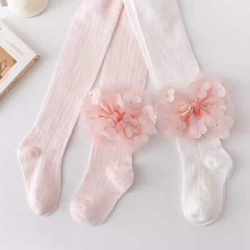 Καλοκαιρινά κολάν για κορίτσια 2024, λεπτές ολόσωμες κάλτσες για παιδιά, βρεφικά, μεγάλα καλσόν PP, μεγάλο λουλούδι