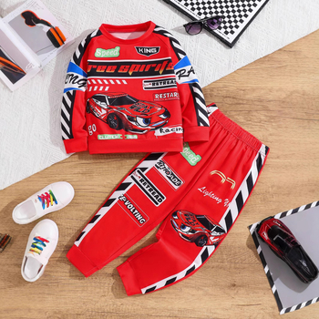 Prekogranični dječaci i djeca, labavi trendovi u slobodno vrijeme, utrke, modni uzorak, udobno odijelo za vanjsku trgovinu