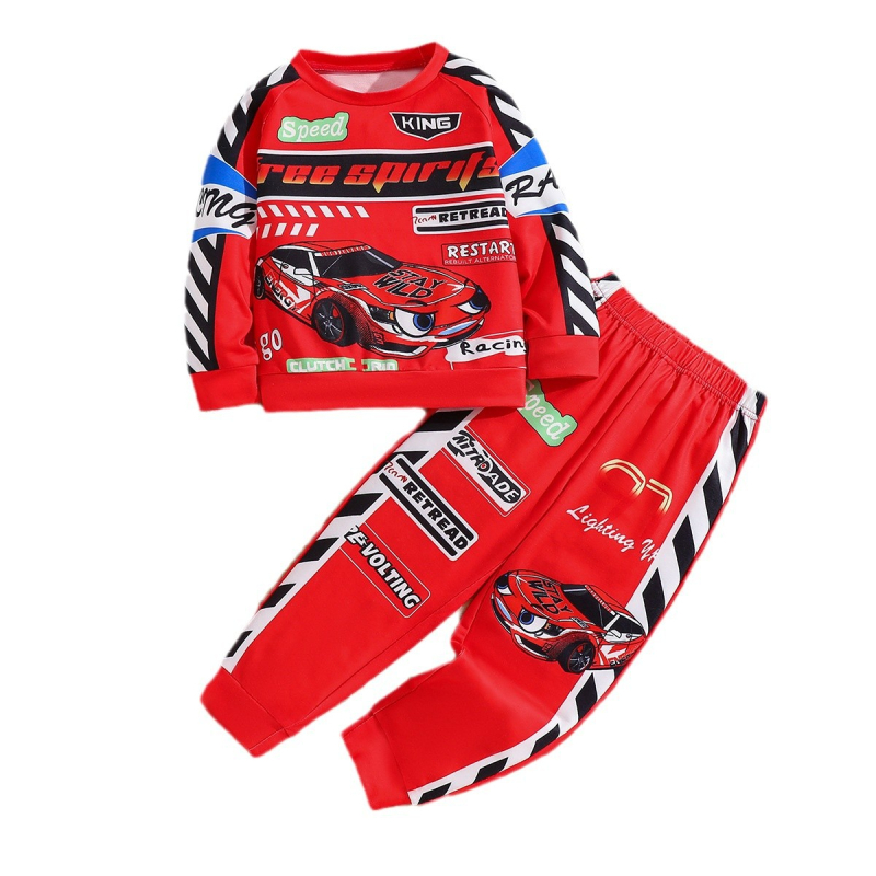 Prekogranični dječaci i djeca, labavi trendovi u slobodno vrijeme, utrke, modni uzorak, udobno odijelo za vanjsku trgovinu