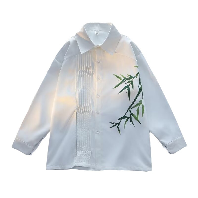 Nova kineska stilska izvezena košulja dugih rukava s kopčom za mušku odjeću, dizajn, osjećaj visokokvalitetne Tang odijelo košulje za proljeće i jesen, novi stil
