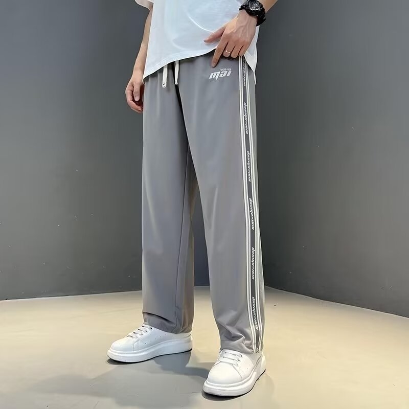 Japonský štýl Harajuku štýl Ins Módne rovné voľné nohavice so širokými nohavicami Street Retro Hong Kong štýl Pracovné oblečenie Ležérne nohavice pre mužov