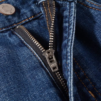 Md Muške proljetne i ljetne muške traperice ravnog kroja, uske tanke rastezljive pamučne ležerne hlače, muški europski i američki stil