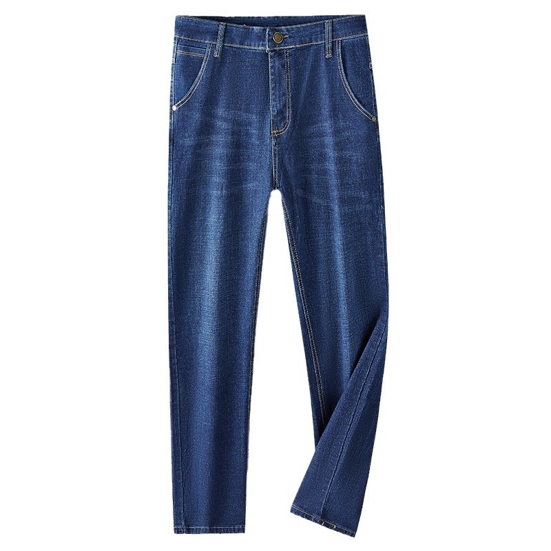 Muške traperice, nove široke, ravne, tanke, rastezljive, 2024., trendi brend, ležerne duge hlače, muške, univerzalne, rastezljive