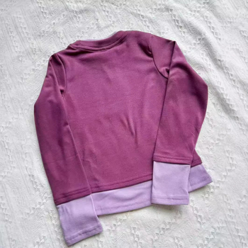 Djevojačka odjeća u korejskom stilu za proljeće 2025. Nova dječja rastezljiva majica dugih rukava s imitacijom tkanine, dvodijelni top s blokovima boja, moderna