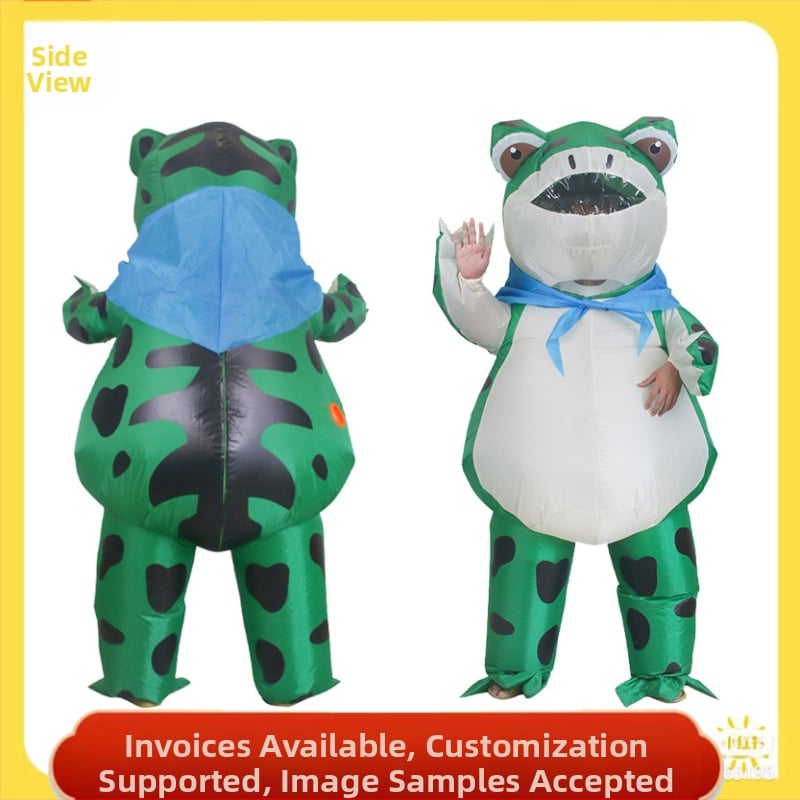 TikTok Same Frog Doll Piepūšamās Apģērbs Internets Populārs Karstas Frog Doll Kostīms Helovīna Ballītes Saģērbšanas Rekvizīti