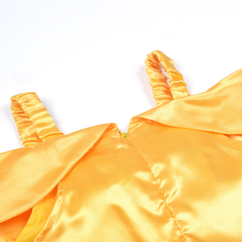 Piiriülene Euroopa ja Ameerika Belle printsessi kleit tüdrukute varrukateta sünnipäevakleit Cosplay Halloweeni kostüüm