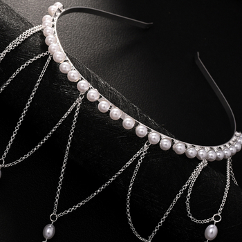 Tarpvalstybinė ugninių perlų kutais puošta plaukų juosta, aukščiausios klasės, stiliaus europietiškos ir amerikietiškos nuotakos vestuvių galvos apdangalai, paprasti nišiniai plaukų aksesuarai