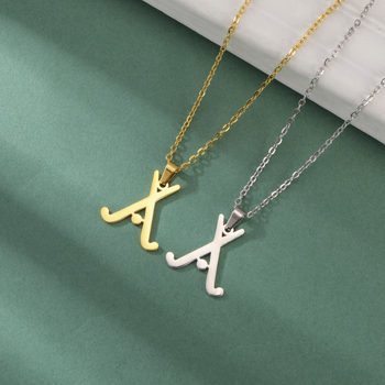 Väliskaubanduse eksport kuum mood mehed ja naised samade ehtekingitustega spordiseeria hoki roostevabast terasest kaelakeega