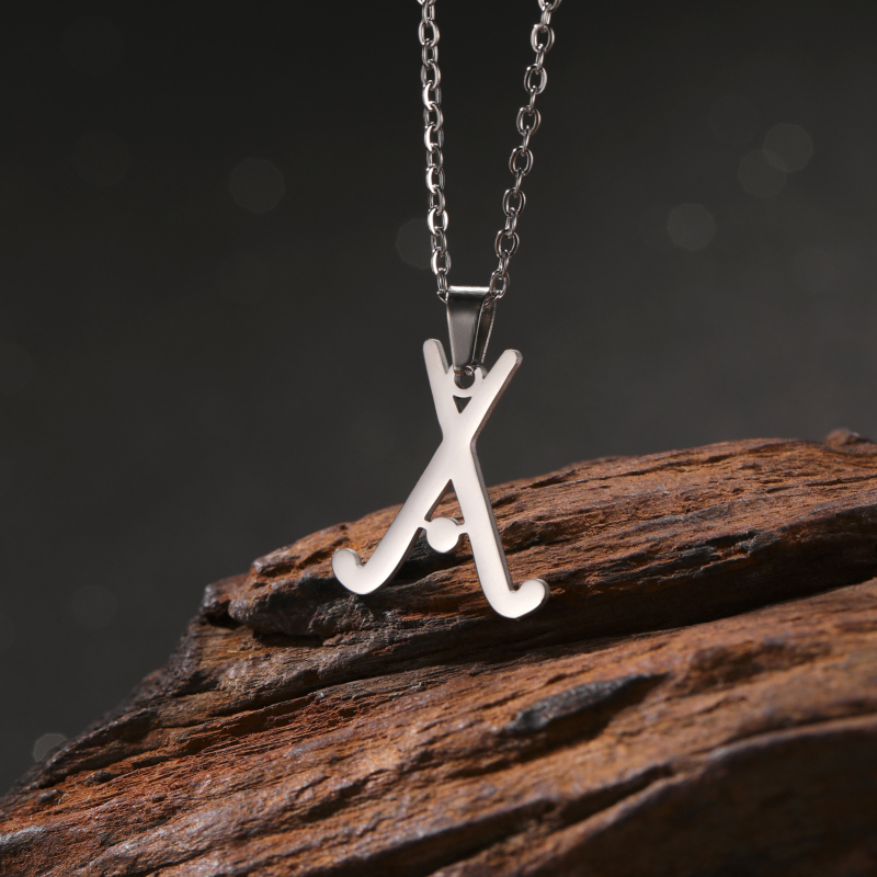 Väliskaubanduse eksport kuum mood mehed ja naised samade ehtekingitustega spordiseeria hoki roostevabast terasest kaelakeega