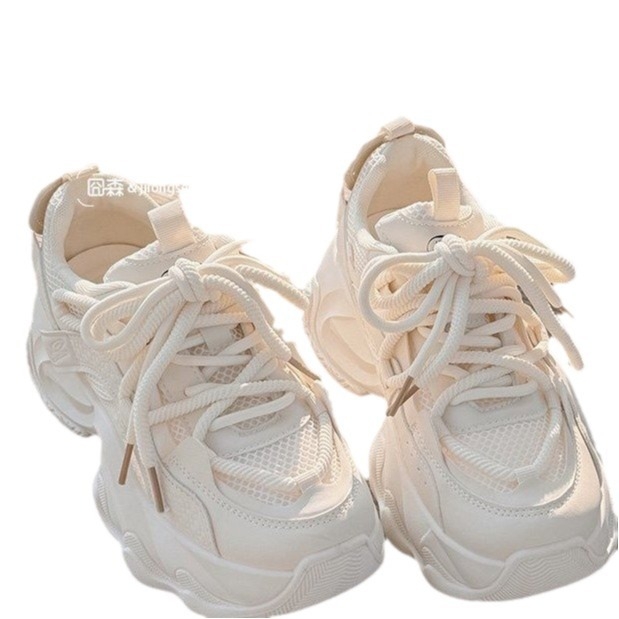 2024 m. pavasario ir vasaros nauji tinkliniai batai moterims, kvėpuojantys „Torre“ batai, moteriški storu dugnu, balti sportbačiai, didmeninė prekyba „AliExpress“.