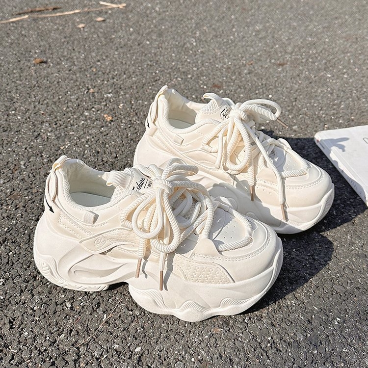 2024 m. pavasario ir vasaros nauji tinkliniai batai moterims, kvėpuojantys „Torre“ batai, moteriški storu dugnu, balti sportbačiai, didmeninė prekyba „AliExpress“.