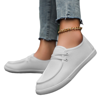 Audinių batai, didelių dydžių darbo batai, balti užmaunami laisvalaikio batai vyrams ir moterims, porų drobiniai batai, lengvi, universalūs ir kvėpuojantys