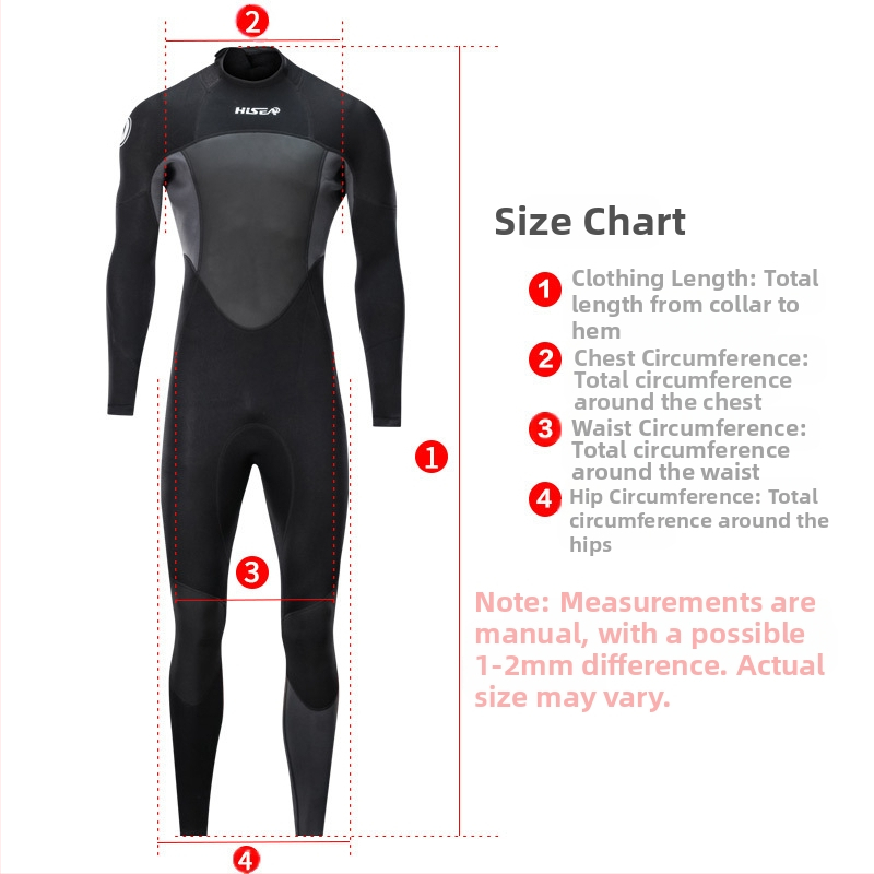 Hisea Търговия на едро 1,5 мм водолазен костюм за мъже, топъл панталон с дълъг ръкав, костюм за сърф, костюм за гмуркане, костюм за медузи на склад