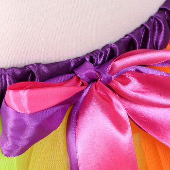 Užsienio prekybos mergaičių vaivorykštės sijono sijono sijonas didmeninė prekyba Europos ir Amerikos vaikų baleto šokių sijonu marlės sijonas