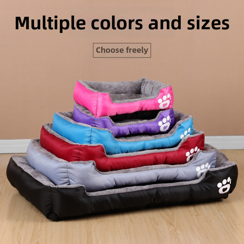 Сваляща се и миеща се клетка за домашни любимци за кучета, Подложка за котки, Четирисезонен топъл килим, Полигонални стоки за домашни любимци, Търговия на едро с клетка за домашни любимци