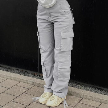 Tk423 2024 Čistý polyester Európsky a americký štýl Športové cargo nohavice s ôsmimi vreckami a harmonikovým vreckom Ležérne všestranné
